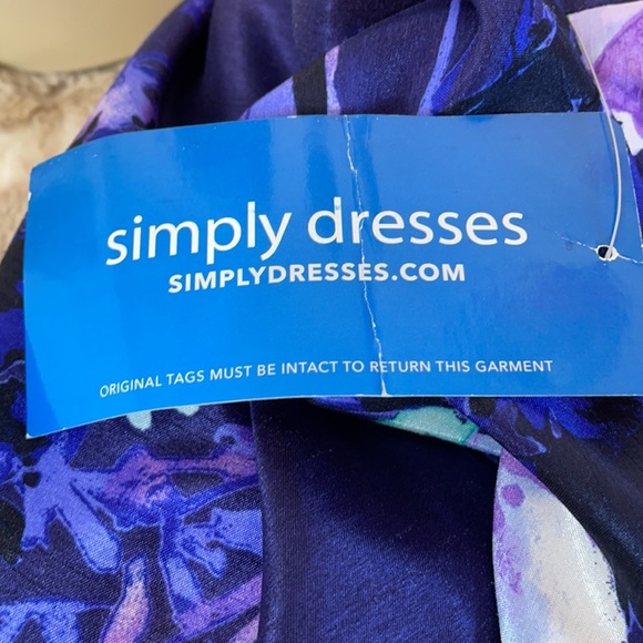 Sangria•Floral Printed A-Line Dress - Picture 13 of 14